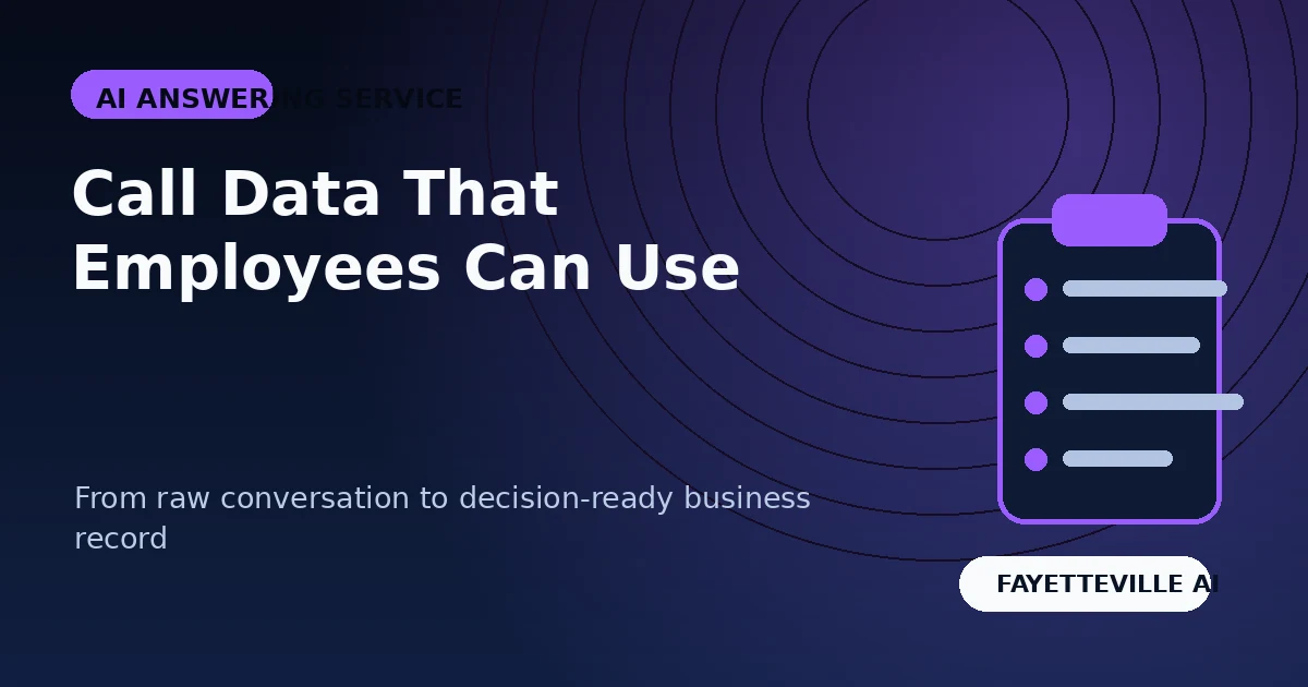 What an AI Answering Service Should Capture on Every Call