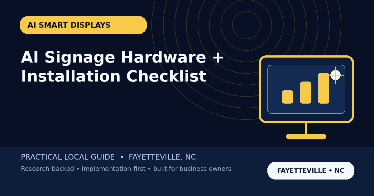 AI Digital Signage Hardware and Installation Checklist for Fayetteville Businesses