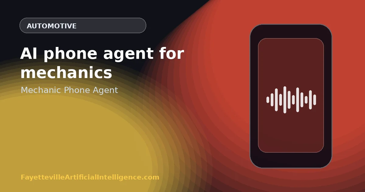 AI Phone Agent for Mechanics: Helpful Symptom Intake Without Pretending to Diagnose