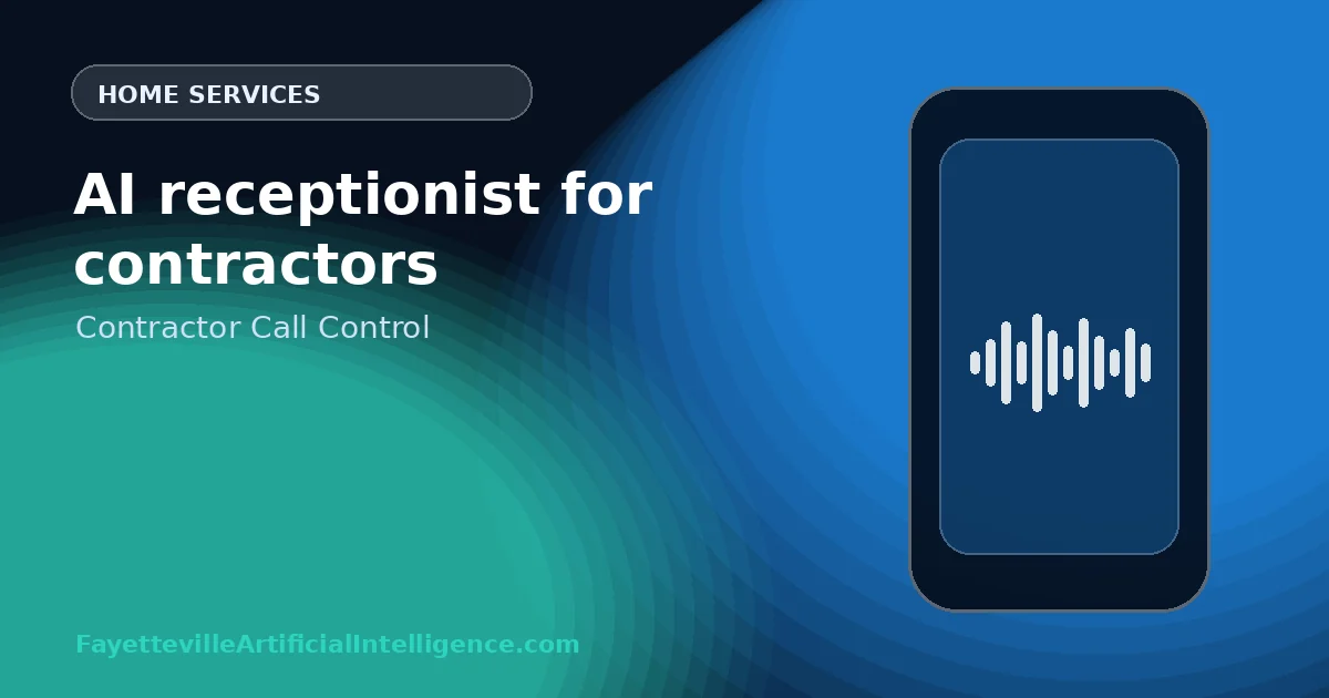 AI Receptionist for Contractors: Control Calls Across Jobs, Crews, and Service Areas