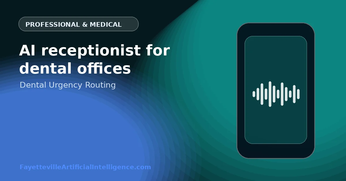 AI Receptionist for Dental Offices: Route Pain, Trauma, New Patients, and Routine Scheduling Correctly