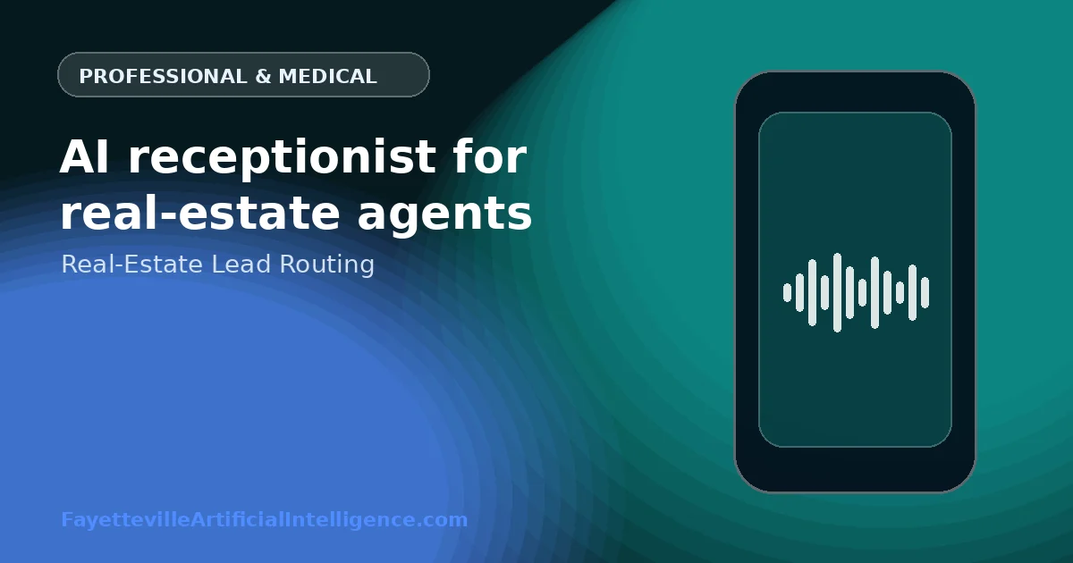 AI Receptionist for Real-Estate Agents: Route Buyers, Sellers, Listings, and Time-Sensitive Leads