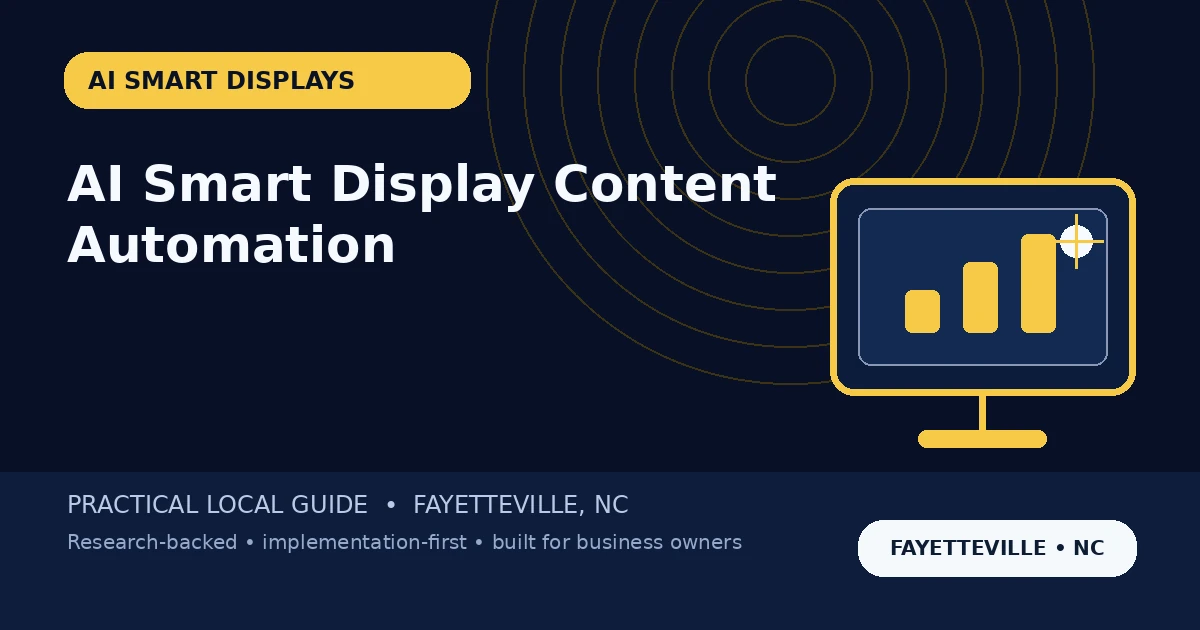 AI Smart Displays Fayetteville NC: Content Automation, Scheduling and Measurement