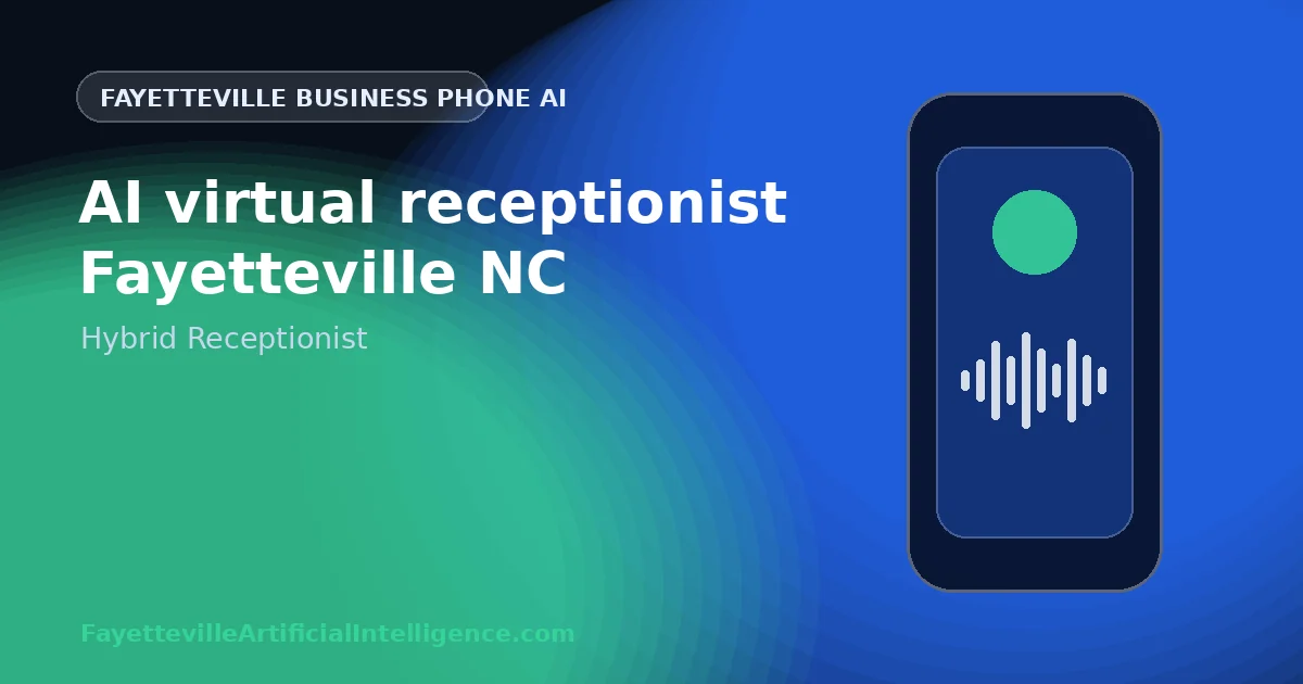 AI Virtual Receptionist Fayetteville NC: Where Automation Ends and People Take Over