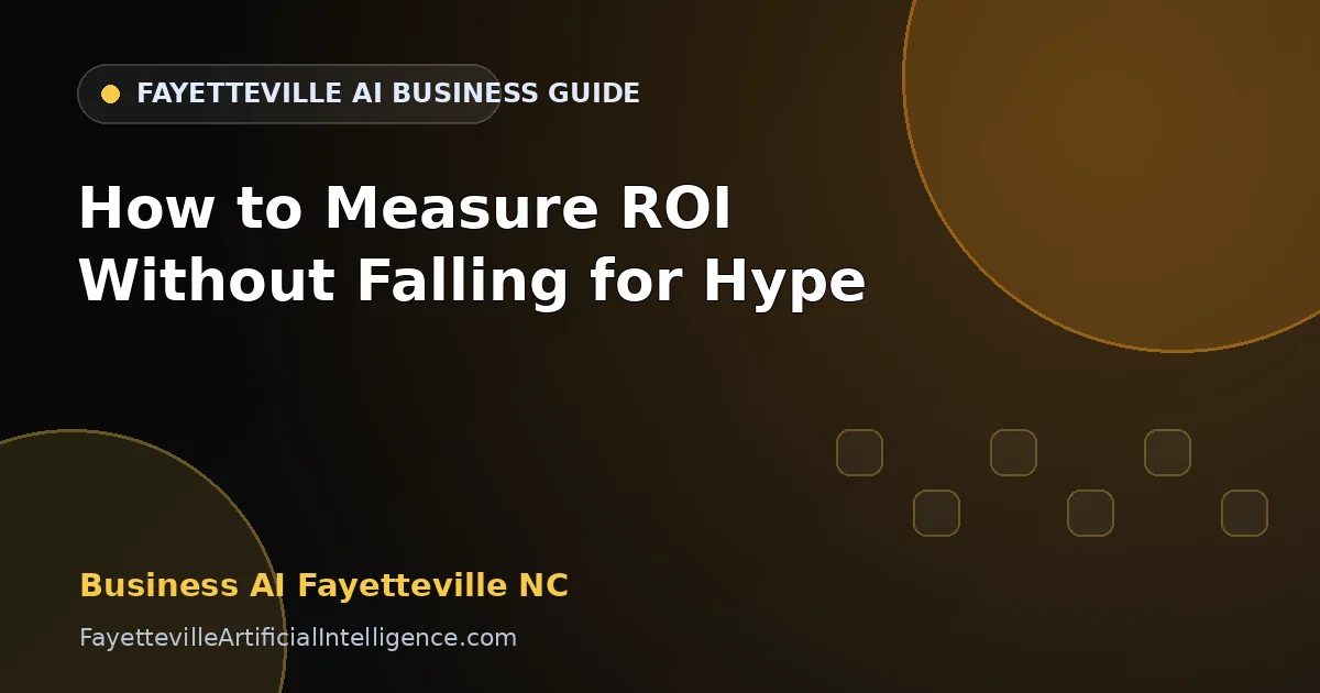 Business AI Fayetteville NC: How to Measure ROI Without Falling for Hype