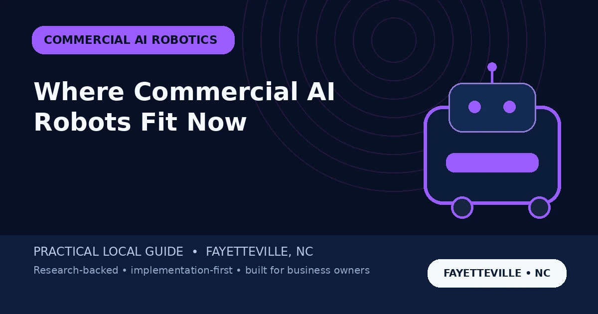 Commercial AI Robots Fayetteville NC: Where Service Robotics Makes Sense Right Now