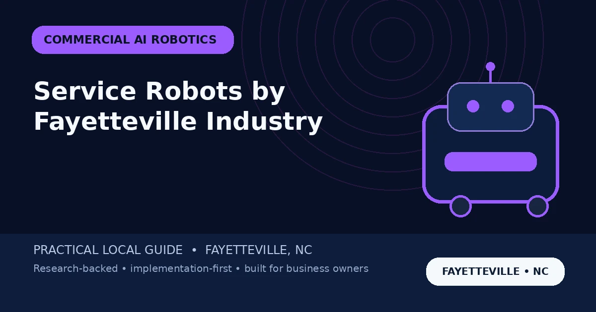 Commercial Service Robots in Fayetteville: Hotel, Healthcare, Retail and Warehouse Use-Case Matrix