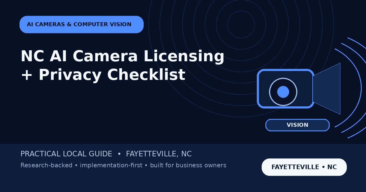 North Carolina AI Camera Licensing and Privacy: A Fayetteville Business Checklist